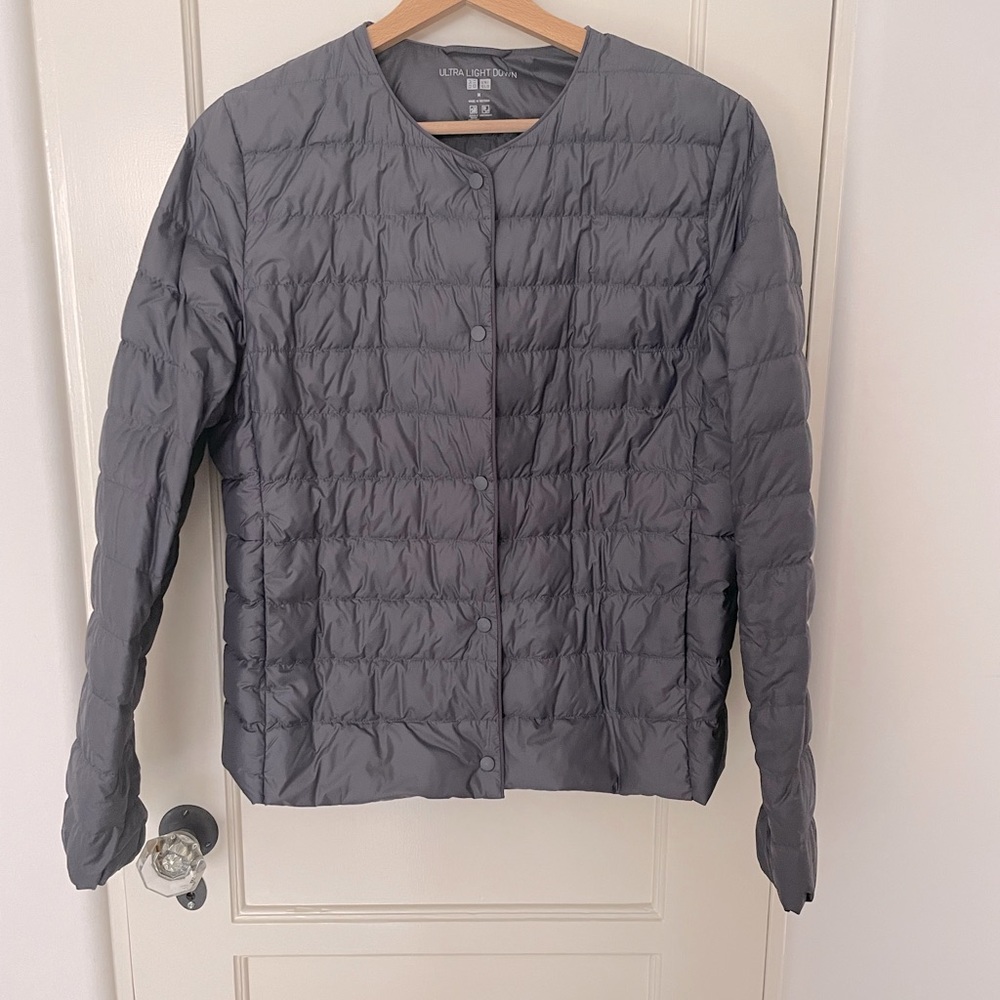 Uniqlo ultra light down navy jacket